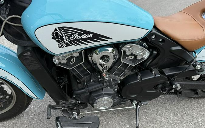 2021 Indian Scout ABS Icon Arizona Turquoise/Pearl White ABS Thunder Black