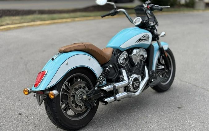 2021 Indian Scout ABS Icon Arizona Turquoise/Pearl White ABS Thunder Black