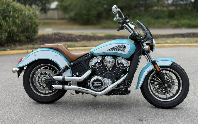 2021 Indian Scout ABS Icon Arizona Turquoise/Pearl White ABS Thunder Black