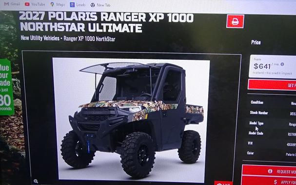 2027 Polaris Ranger XP 1000 NorthStar Ultimate
