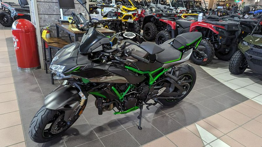 New 2024 KAWASAKI Z H2 SE ABS METALLIC MATTE GRAPHENESTEEL GRAY AND EBONY AND MIRROR COATED BLACK