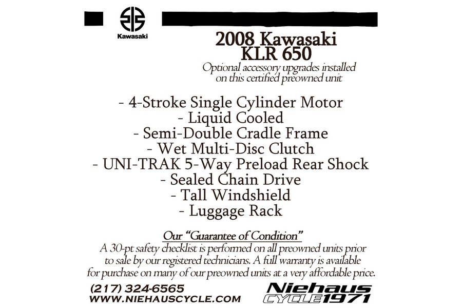 2008 Kawasaki KLR650