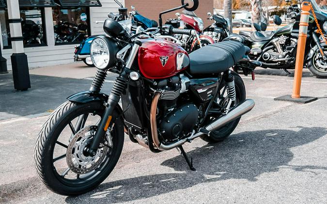 2023 Triumph Speed Twin 900 Chrome Edition Red Hopper