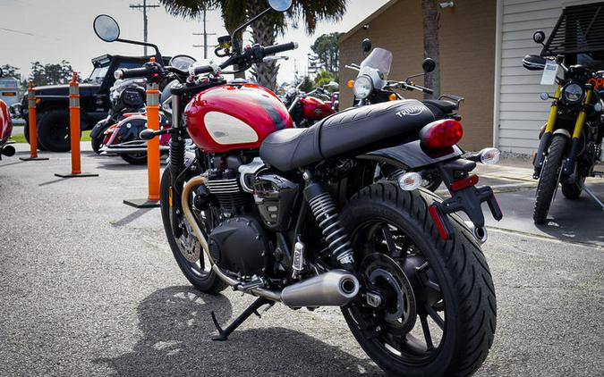 2023 Triumph Speed Twin 900 Chrome Edition Red Hopper