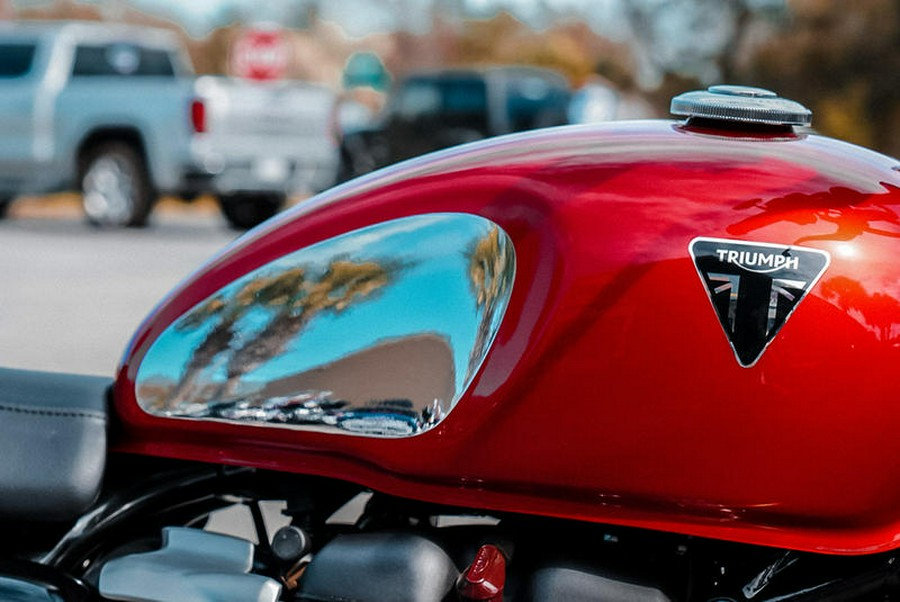 2023 Triumph Speed Twin 900 Chrome Edition Red Hopper