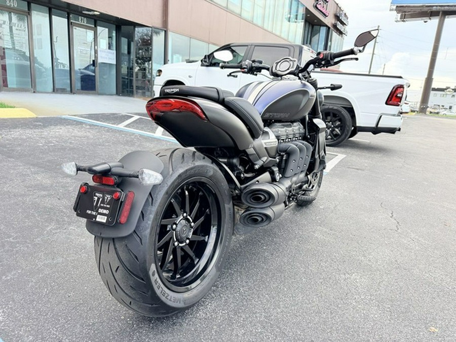 2025 Triumph Rocket 3 Storm R Satin Pacific Blue And Matte Sapphire Black