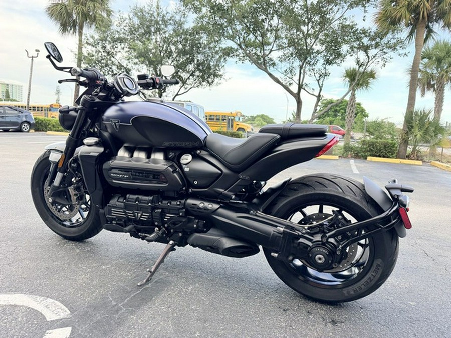 2025 Triumph Rocket 3 Storm R Satin Pacific Blue And Matte Sapphire Black