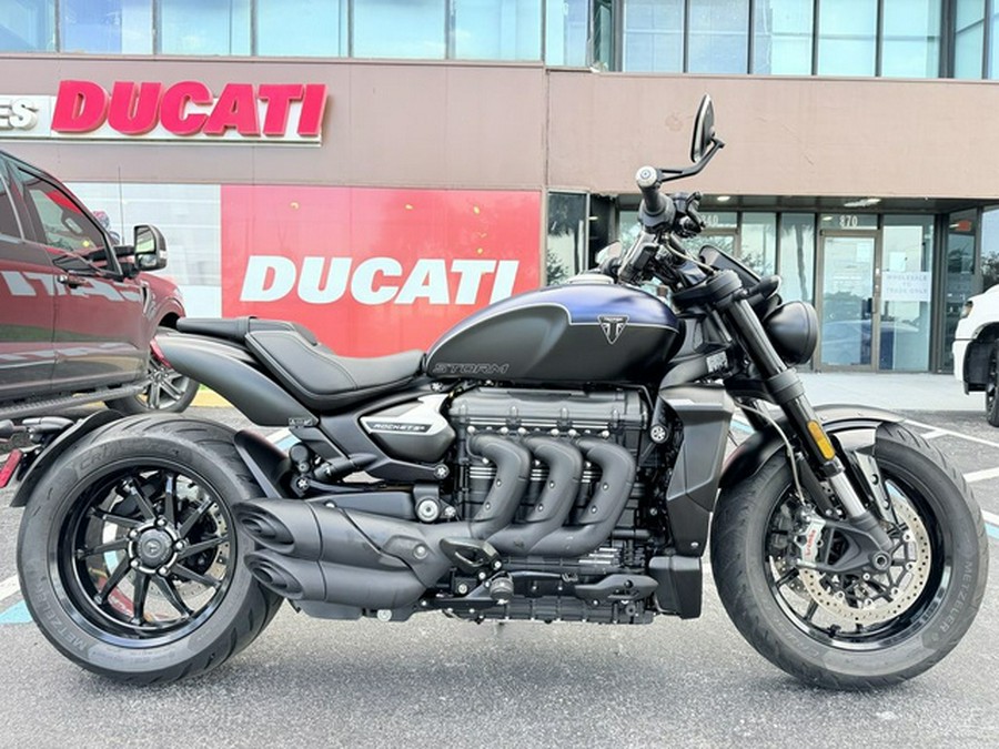 2025 Triumph Rocket 3 Storm R Satin Pacific Blue And Matte Sapphire Black