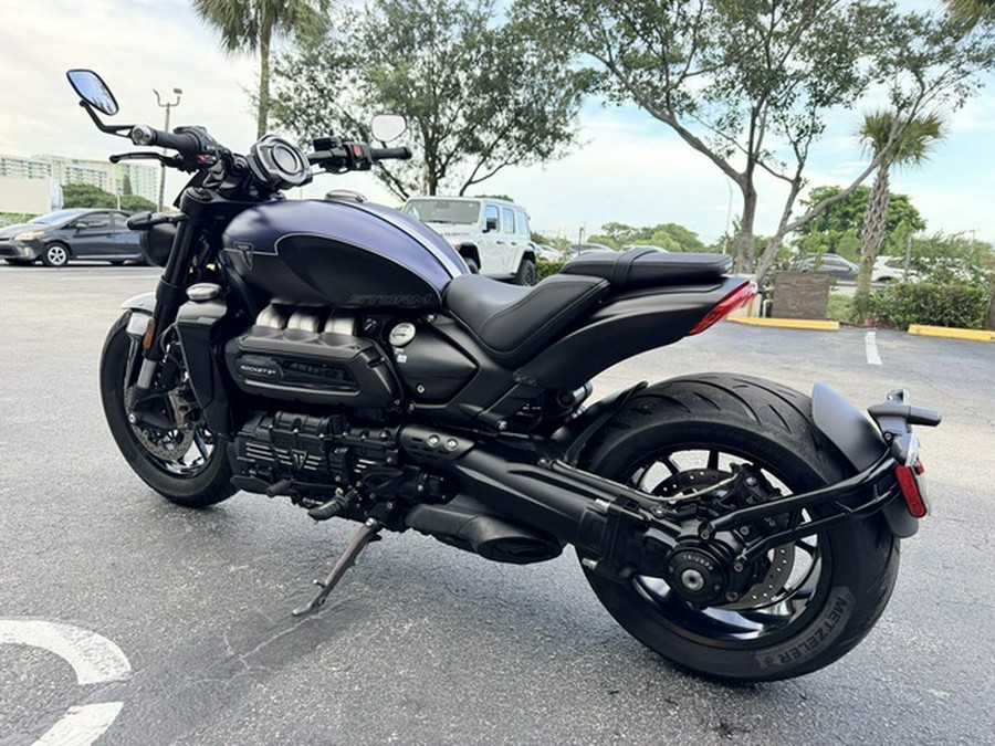 2025 Triumph Rocket 3 Storm R Satin Pacific Blue And Matte Sapphire Black