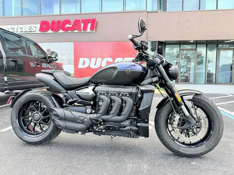 2025 Triumph Rocket 3 Storm R Satin Pacific Blue And Matte Sapphire Black