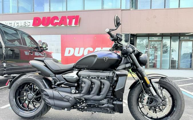 2025 Triumph Rocket 3 Storm R Satin Pacific Blue And Matte Sapphire Black