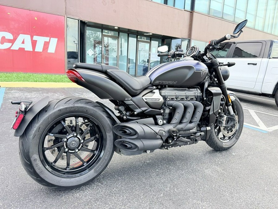 2025 Triumph Rocket 3 Storm R Satin Pacific Blue And Matte Sapphire Black