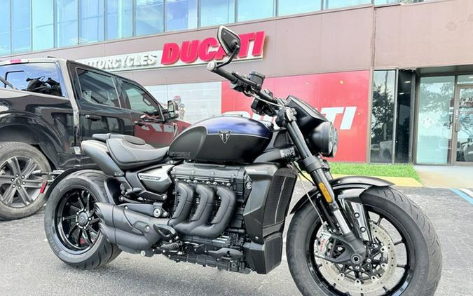 2025 Triumph Rocket 3 Storm R Satin Pacific Blue And Matte Sapphire Black