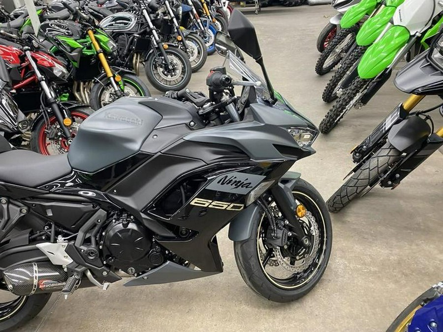 2024 Kawasaki Ninja® 650 Metallic Matte Dark Gray/Metallic Spark Black