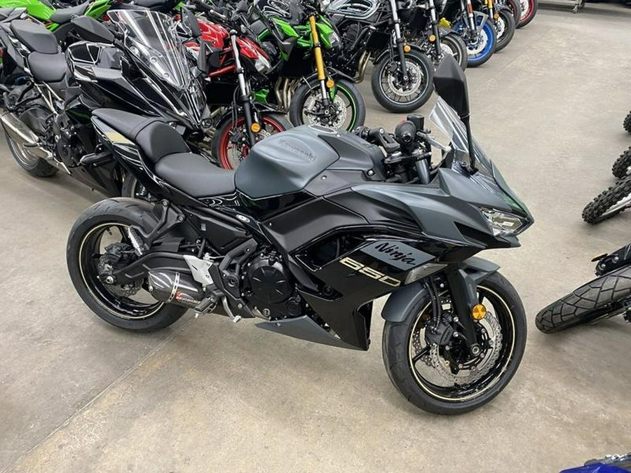 2024 Kawasaki Ninja® 650 Metallic Matte Dark Gray/Metallic Spark Black