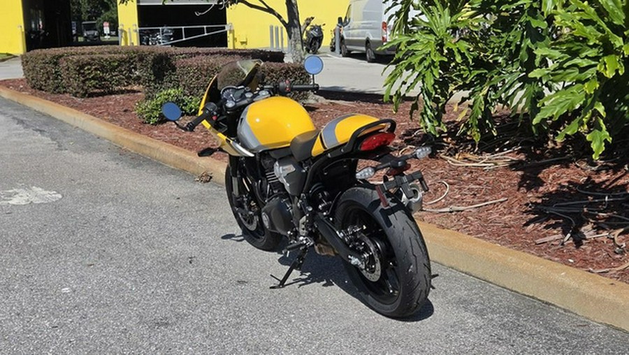 2026 Triumph Thruxton 400 Metallic Racing Yellow / Aluminium Silver 400