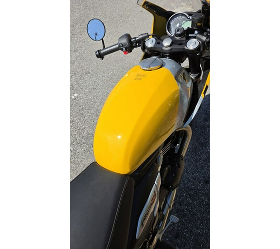 2026 Triumph Thruxton 400 Metallic Racing Yellow / Aluminium Silver 400