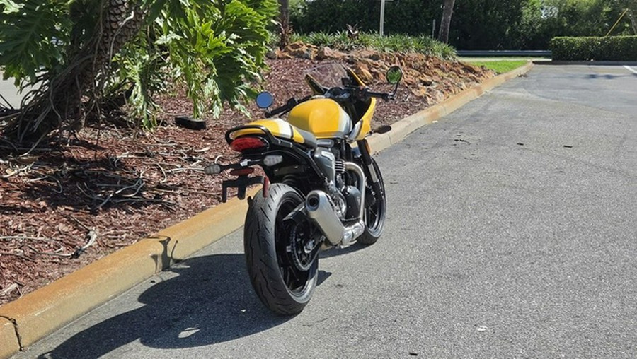 2026 Triumph Thruxton 400 Metallic Racing Yellow / Aluminium Silver 400