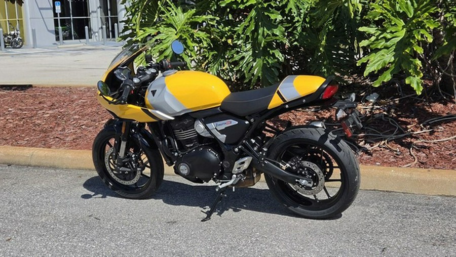 2026 Triumph Thruxton 400 Metallic Racing Yellow / Aluminium Silver 400
