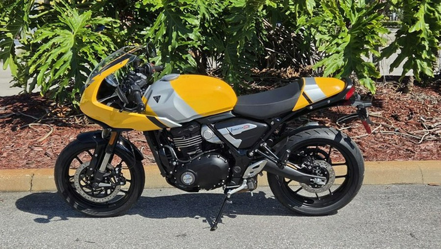 2026 Triumph Thruxton 400 Metallic Racing Yellow / Aluminium Silver 400