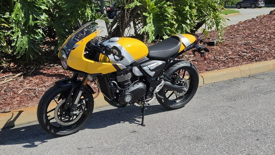 2026 Triumph Thruxton 400 Metallic Racing Yellow / Aluminium Silver 400