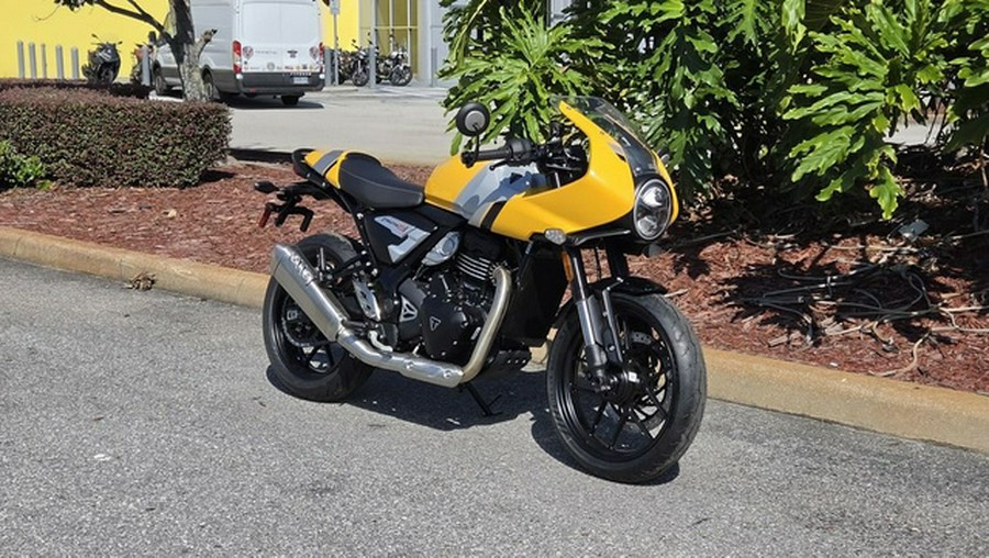 2026 Triumph Thruxton 400 Metallic Racing Yellow / Aluminium Silver 400