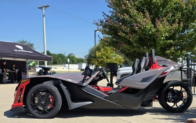 2026 Polaris Slingshot R AutoDrive Radiant Gray with Indy Red Pearl