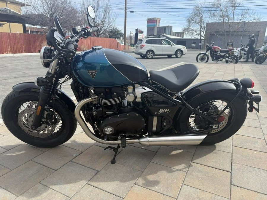 2026 Triumph Bonneville Bobber Interstellar Blue