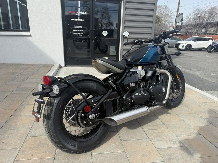 2026 Triumph Bonneville Bobber Interstellar Blue
