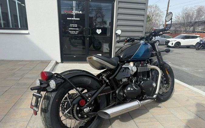 2026 Triumph Bonneville Bobber Interstellar Blue