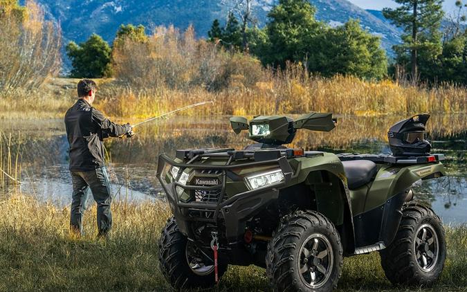 2026 Kawasaki BRUTE FORCE 750 SE EPS Metallic Gold Sparkle Deep Green - 109939