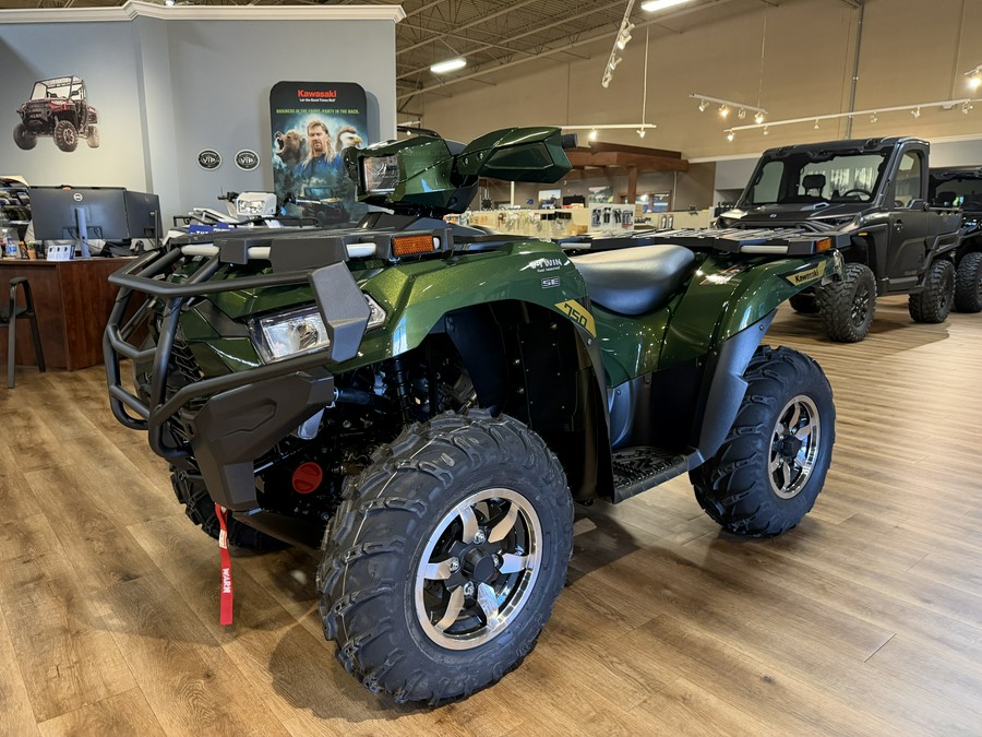 2026 Kawasaki BRUTE FORCE 750 SE EPS Metallic Gold Sparkle Deep Green - 109939