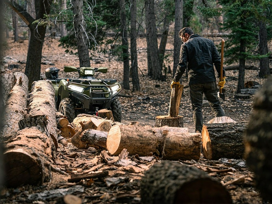 2026 Kawasaki BRUTE FORCE 750 SE EPS Metallic Gold Sparkle Deep Green - 109939