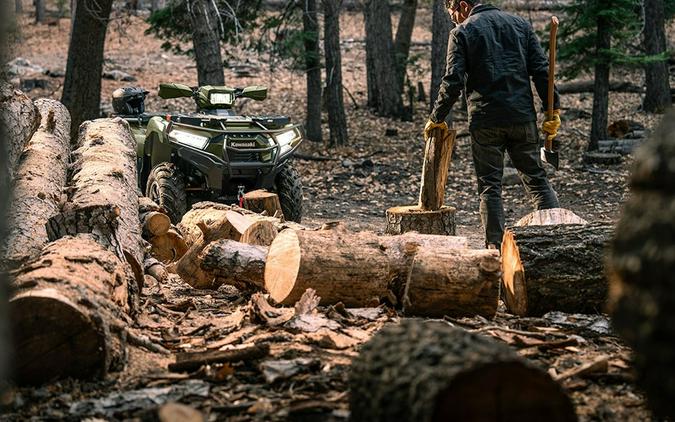 2026 Kawasaki BRUTE FORCE 750 SE EPS Metallic Gold Sparkle Deep Green - 109939