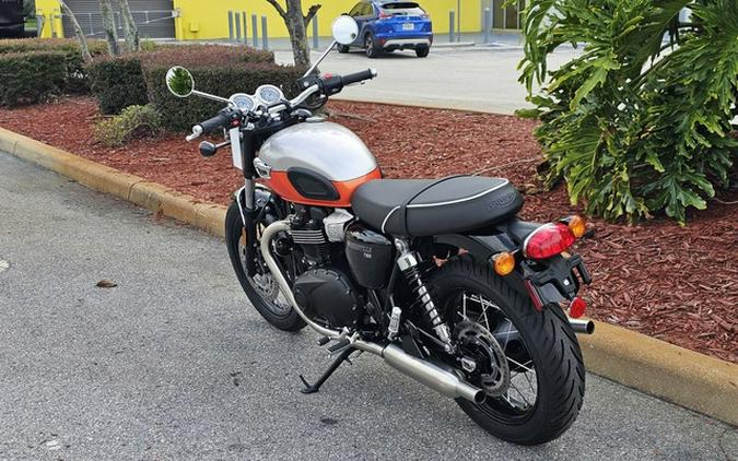 2025 Triumph Bonneville T100 Aluminum / Baja Orange