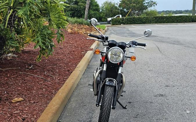 2025 Triumph Bonneville T100 Aluminum / Baja Orange