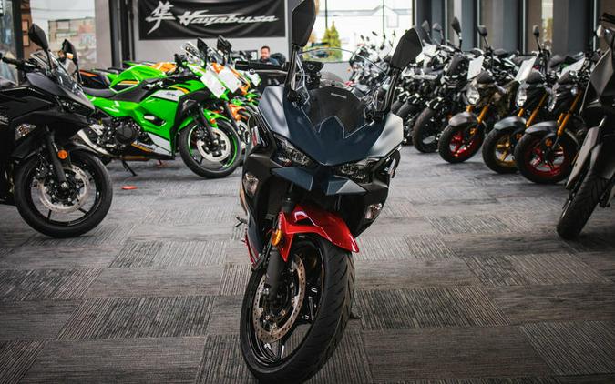 2026 Kawasaki Ninja® 500 ABS Metallic Matte Twilight Blue