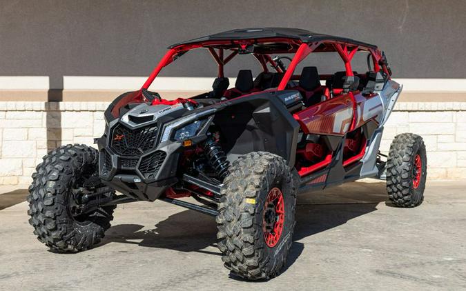 New 2024 CAN-AM MAVERICK X3 MAX X DS TURBO RR FIERY RED AND HYPER SILVER