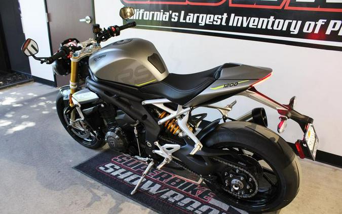 2022 Triumph Speed Triple 1200 RS Matte Silver Ice