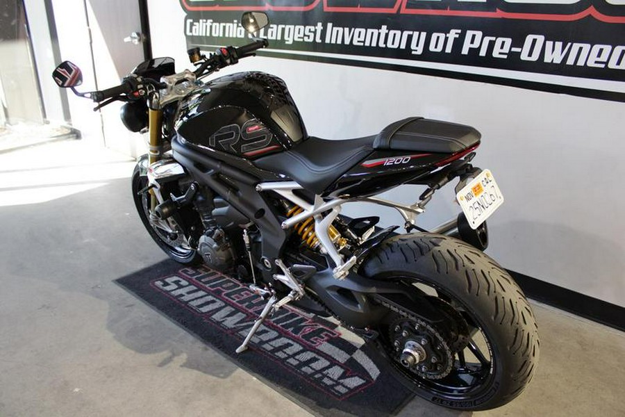 2022 Triumph Speed Triple 1200 RS Sapphire Black