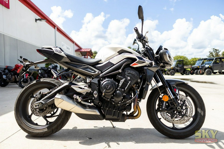 2024 Triumph Street Triple 765 R Crystal White