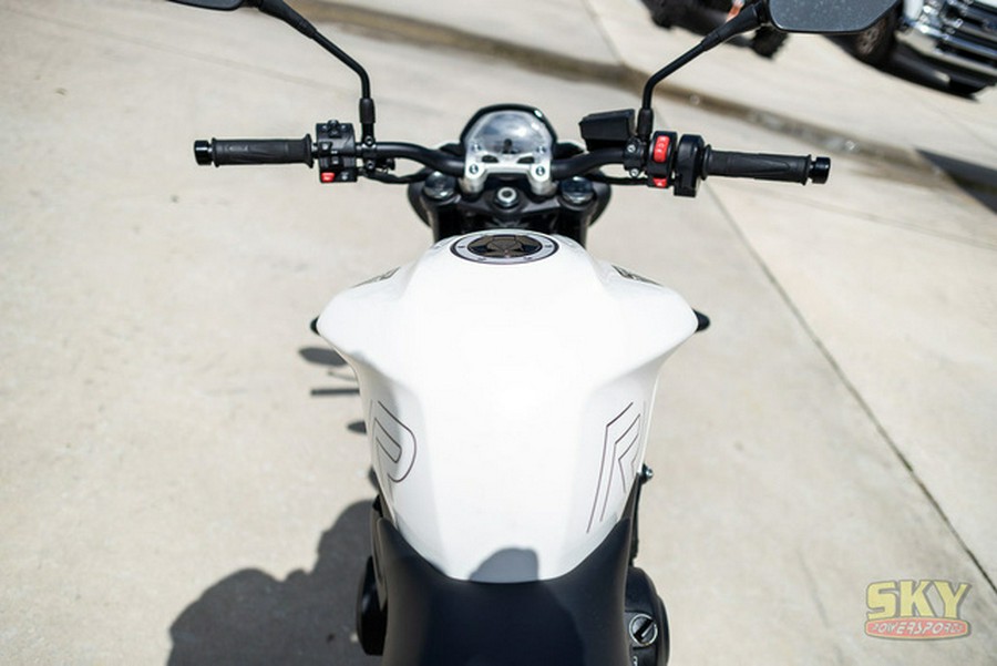 2024 Triumph Street Triple 765 R Crystal White