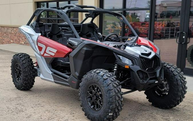 2024 Can-Am® Maverick X3 DS Turbo Fiery Red & Hyper Silver