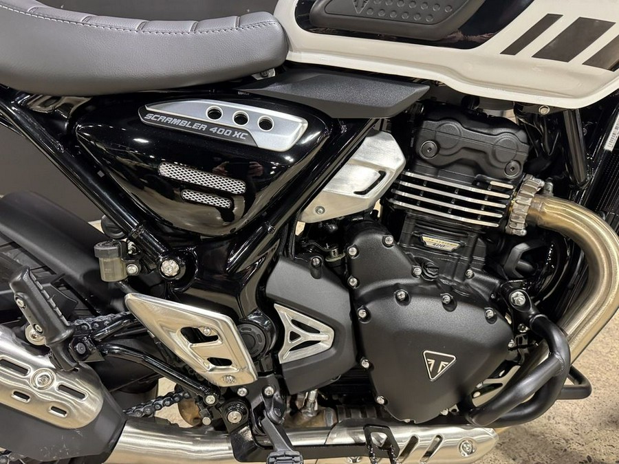 2026 Triumph Scrambler 400 XC Vanilla White