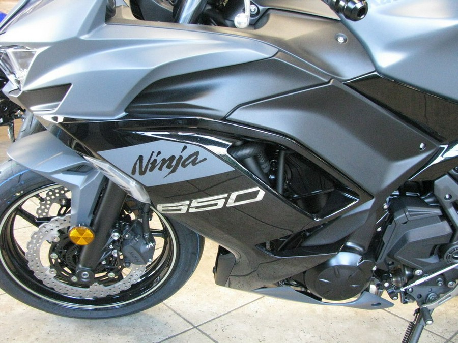 2024 Kawasaki Ninja® 650 Metallic Matte Dark Gray/Metallic Spark Black