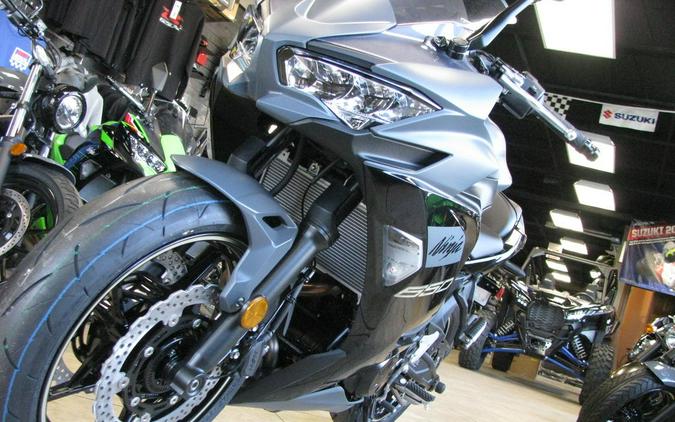 2024 Kawasaki Ninja® 650 Metallic Matte Dark Gray/Metallic Spark Black