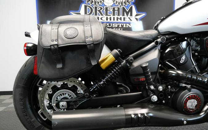 2025 Indian Motorcycle® 101 Scout® Ghost White Metallic with Graphics