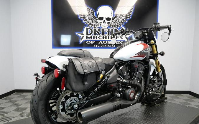 2025 Indian Motorcycle® 101 Scout® Ghost White Metallic with Graphics