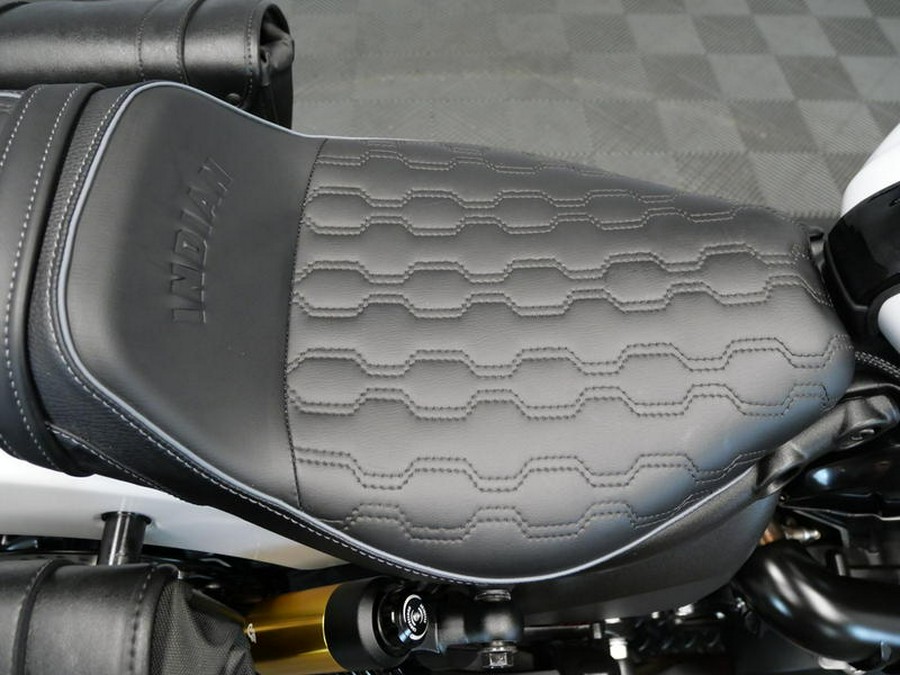 2025 Indian Motorcycle® 101 Scout® Ghost White Metallic with Graphics