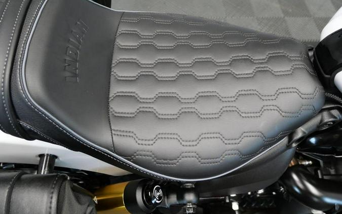 2025 Indian Motorcycle® 101 Scout® Ghost White Metallic with Graphics